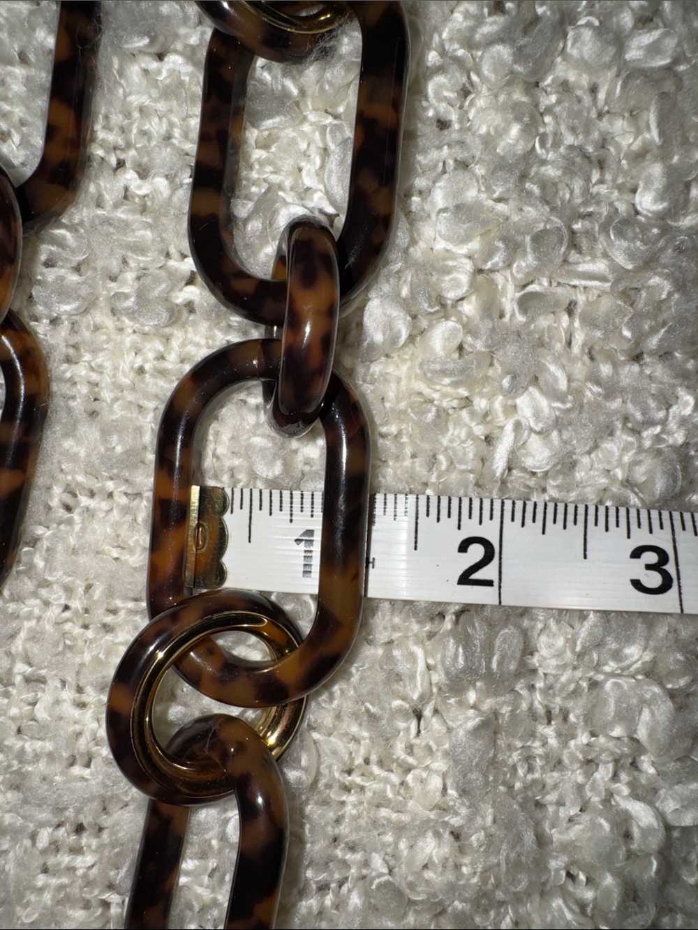 Michael Kors TORTOISE GOLD LONG LINK NECKLACE - Picture 6 of 7